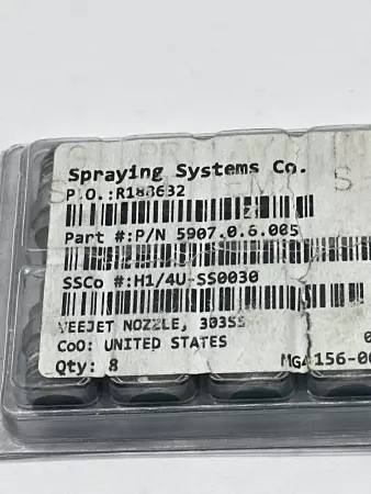 Spraying Systems 5907.0.6.005 Veejet Nozzle 303SS Lot of 8