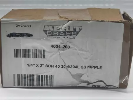 Merit 4004-200 Pipe Nipples, 1/4X2