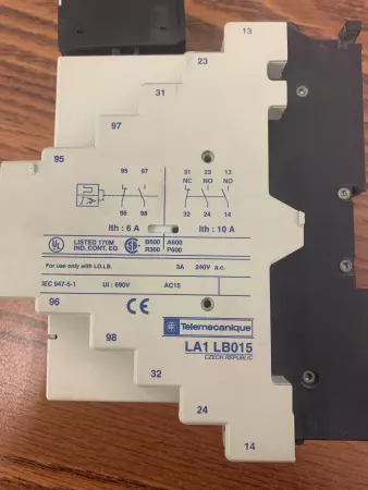 Telemecanique LD1-LB030BD Starter W/Overload Module  LB1-LB03P05 