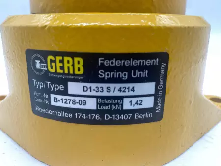 Gerb D1-33 S/4214 2-Bolt Spring Unit 