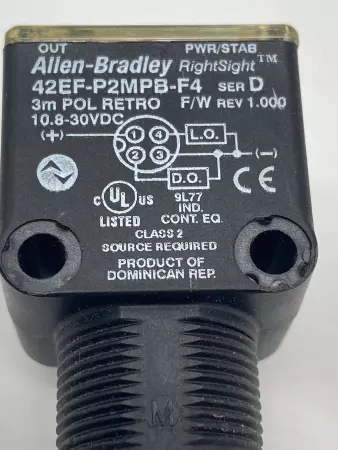 Allen-Bradley 42EF-P2MPB-F4  SER.D Photoelectric Sensor 