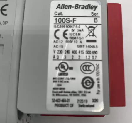 Allen-Bradley 100S-C23EJ14BC Safety Contactor 24VAC 23A W/193EEDB Overload Ry 