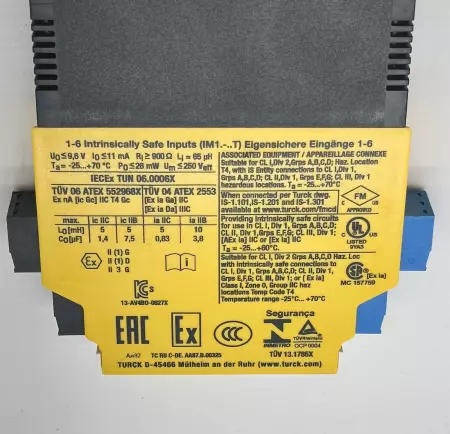 Turck IM1-22EX-T Isolation Amplifier Switching 