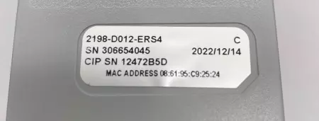 Allen-Bradley 2198-D012-ERS4 SE.C Kinetix 5700 Dual Axis Safe Speed Drive 12.5A 