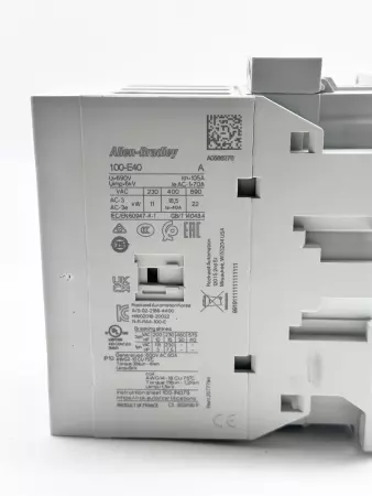 Allen-Bradley 100-E40KJ00 Contactor 600VAC 60A 
