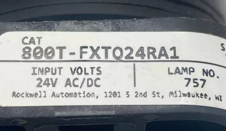 Allen-Bradley 800T-FXTQ24RA1 Contact Block W/Emergency Stop Pushbutton 