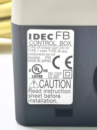 Idec TYPE 4X Control On-Off Box 