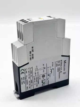 Moeller ETR4-51-A Time Delay Relay, 24-240 VAC/DC  3-60s 