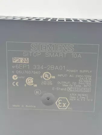 Siemens 6EP1 334-2BA01 Sitop Power Supply 