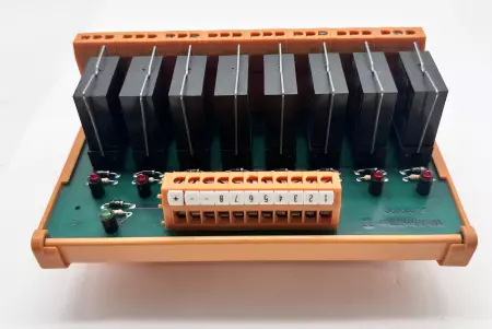 Weidmüller 29D-98223523-C Relay Terminal Block W/8 Relays 6A 