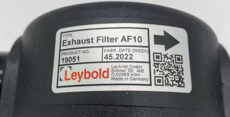 Leybold AF10 Exhaust Filter 