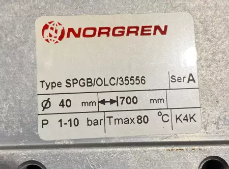 Norgren SPGB/OLC/35556 Pneumatic Cylinder, 40mm Piston 700mm Stroke 