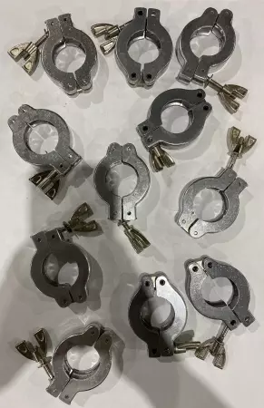 Unbranded 50MM Wing Nut Clamp for 31mm Tube Size Lot of 11