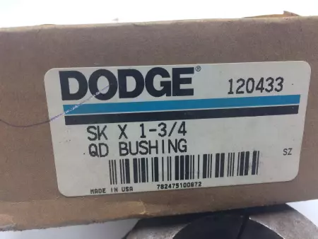 NEW DODGE 120433 QD BUSHING, SK x 1-3/4 