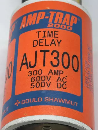 Gould Shawmut AJT300 Amp-Trap Time Delay Fuse, Class J 300Amp 600VAC 500VDC 