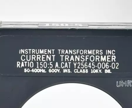 Instrument Transformers Y25645-006-02 Current Transformer 150:5 Ratio 