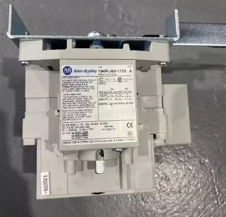 ALLEN BRADLEY 194R-J60-1753 SER. A DISCONNECT SWITCH 