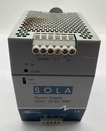 Sola SDN 10-24-100P Hevi-Duty Power Supply, 24VDC Out 