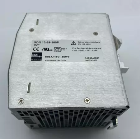 Sola SDN 10-24-100P Hevi-Duty Power Supply, 24VDC Out 