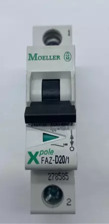 Moeller FAZ-D20/1 1-Pole Circuit Breaker 277V 20Amp 
