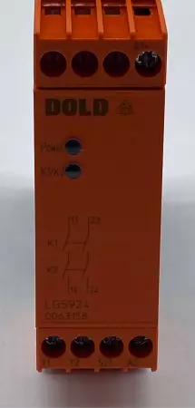 Dold LG5924-02-61-24 Emergency Stop Module, 24VDC 250VAC 3A 