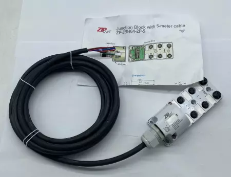 AutomationDirect ZP-JBH64-2P-5 ZIPport™ Junction Block 8-Port M12 5-Pin 