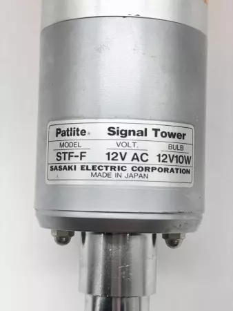 Sasaki Electric STF-F Patlite® Signal Tower, Orange, 12V 10W 