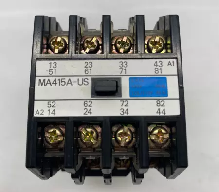 Omron MA415A-US Contactor/Relay, 250VAC 10A, 30VDC 15A, 110V Coil 