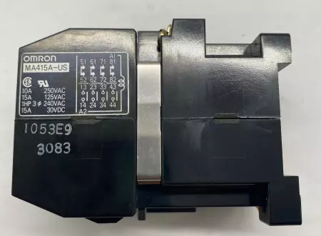 Omron MA415A-US Contactor/Relay, 250VAC 10A, 30VDC 15A, 110V Coil 