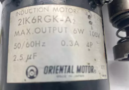 Oriental Motor 21K6RGK-A2 IP Table Conveyor Motor & Gearbox 