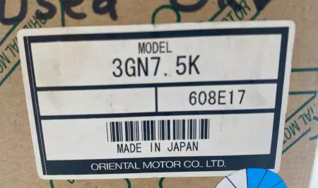 Oriental Motor 3GN7.5K Gear Head, Ratio 7.5:1 