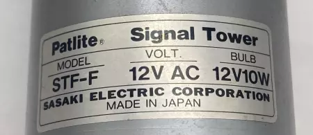Sasaki Electric STF-F Patlite® Signal Tower, 12V 10W 