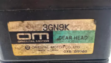 Oriental Motor 31K15GN-A Induction Motor W/3GN9K Gear Head Ratio 9:1 