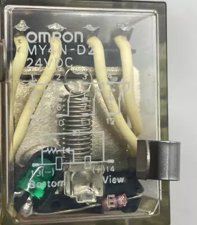 Omron MY4N-D2 Relay 240VAC 5Amp 24VDC Coil W/2-M4X10 Socket 