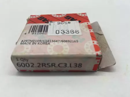 Fag 6002.2RSR.C3.L38 Sealed Ball Bearing 15mm Bore 