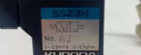 Kuroda SS23H Solenoid 0.8MPa 
