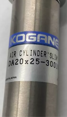 Koganei DA20X25-3001W Slim Air Cylinder, 20mm Bore 25mm Stroke 