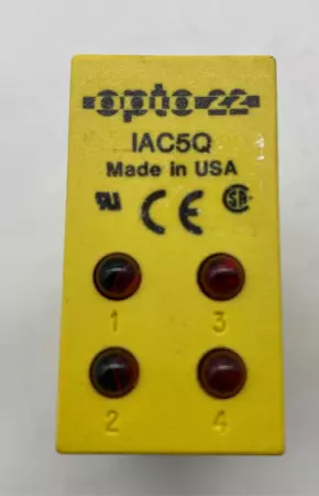 Opto 22 IAC5Q Quad Pak 4-channel AC/DC Input 90-140 VAC/VDC, 5 VDC Logic 