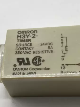 Omron H3Y-2 Timer 250VAC 24VDC 5Amp 