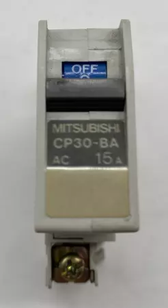 Mitsubishi Electric CP30-BA 15A Circuit Protector, 250VAC 15Amp 1-Pole 