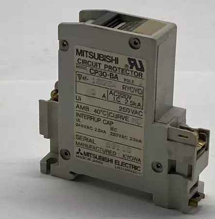 Mitsubishi Electric CP30-BA 3A Circuit Protector, 250V 3Amp 1-Pole 