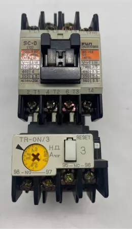 Fuji Electric 4NCOFO Contactor 550V 20Amp W/TR-ON/3 Overload Relay 