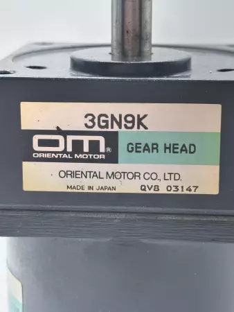 Oriental Motor 3RK15GN-A Reversible Motor W/3GN9K Gear Head Ratio 9:1 