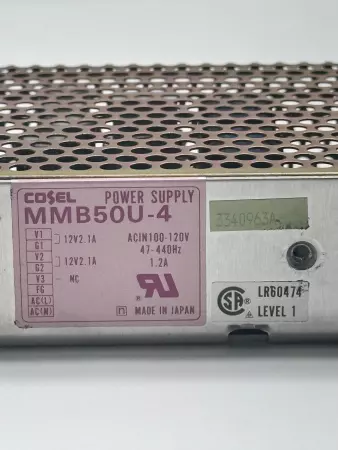 Cosel MMB50U-4 Power Supply, 12VDC 1Amp 