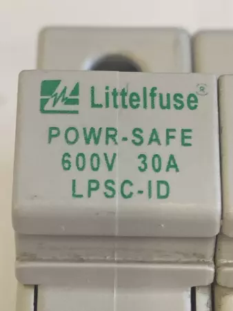 Littelfuse LPSC-ID 3-Pole Fuse Holder, Class CC Fuses 600V 60A 