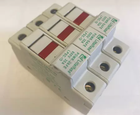 Littelfuse LPSC-ID 3-Pole Fuse Holder, Class CC Fuses 600V 60A 