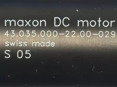 Maxon 43.035.000-22.00-029 DC Powered Motor 