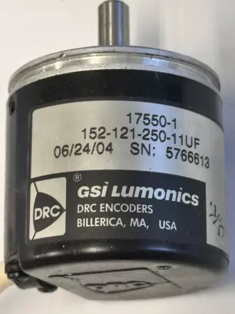 DRC 17550-1 GSI Lumonics Rotary Encoder 152-121-250-11UF 