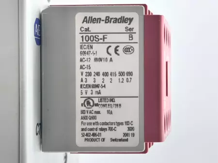 Allen-Bradley 100S-C72B14BC Contactor 600VAC 90A W/Aux. Contact 600V 10A 