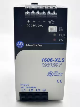 Allen-Bradley 1606-XLS480E-3 SE.A Power Supply Input 380-420VAC Output 24-28VDC 